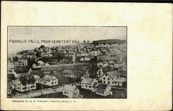 Franklin Falls, From Cemetery Hill Postcard
