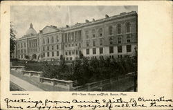 State House And Park Postcard