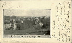 View of East Machias Postcard
