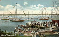 Wharf At Five Island Postcard