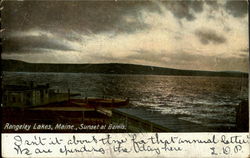 Sunset Of Bemis Rangeley, ME Postcard Postcard