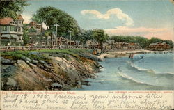 Fisherman's Beach Swampscott, MA Postcard Postcard