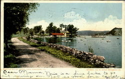 A Bit of shore Lake Bomoseen Postcard
