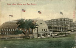 Peak Island House And Gem Theatre Maine Postcard Postcard