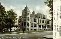 High School Middletown, CT Postcard Postcard