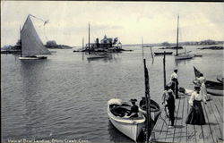 View At Boat Landing Stony Creek, CT Postcard Postcard