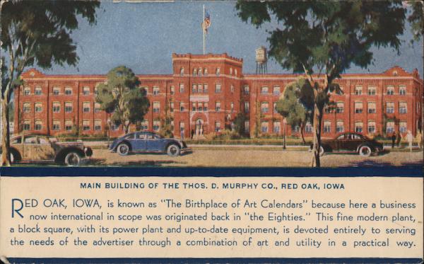 Main Building of the Thos. D. Murphy Co. Red Oak Iowa