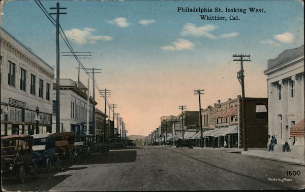 Philadelphia Street looking West Whittier California