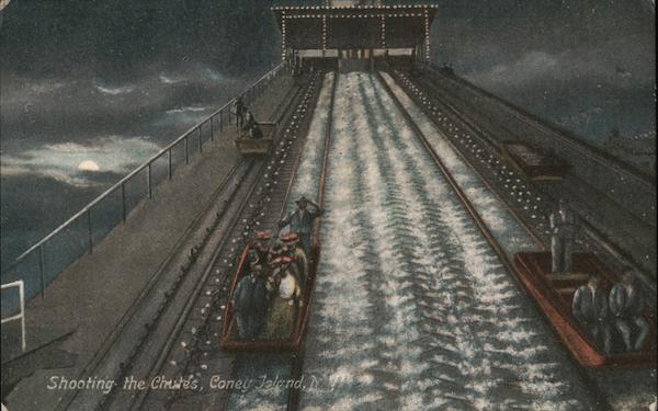 Shooting the Chutes Coney Island New York