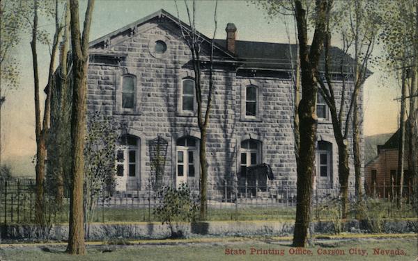 State Printing Office Carson City Nevada