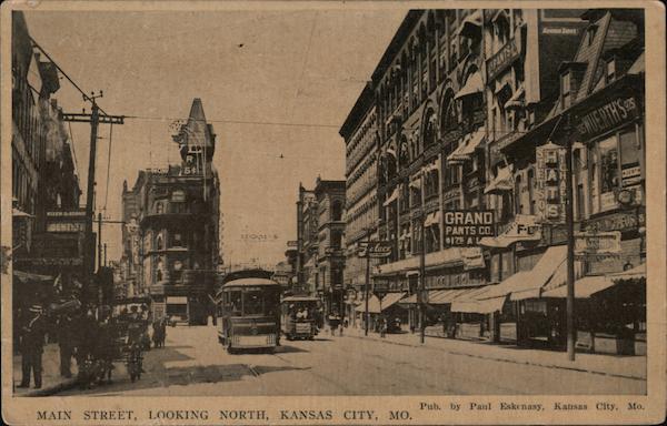 Main Street Looking North Kansas City Missouri