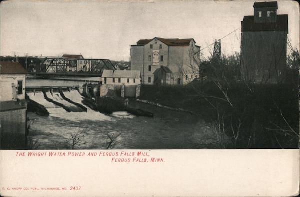 The Wright Water Power and Fergus Falls Mill Minnesota