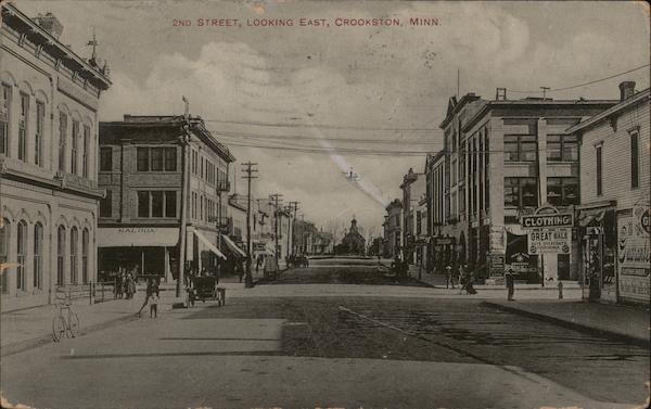 2nd Street, Looking East Crookston Minnesota