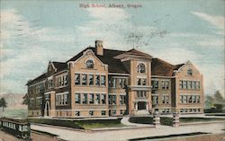 High School, Albany, Oregon Postcard