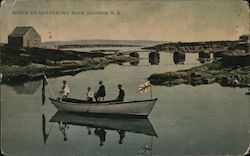 Scene at Lunenburg Back Harbor Nova Scotia Canada Postcard Postcard 