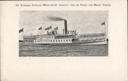 On Steamer Charles Macalester Steamers Postcard Postcard Postcard