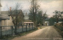 Main Street Looking North, Johnson Franconia Notch, NH Postcard Postcard 