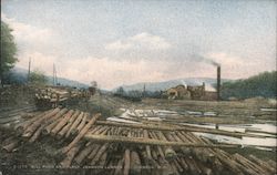 Mill Pond and Plant, Johnson Lumber Co. Postcard