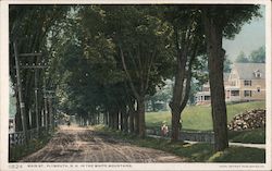 Main Street, Plymouth, NH in the White Mountains Postcard