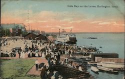 Gala Day on the Levee Burlington, IA Postcard Postcard Postcard