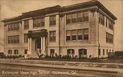 Richmond Union High School California Postcard Postcard Postcard