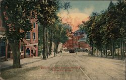 Main St. South from Summer St Postcard