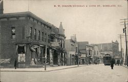 N.W. Corner Michigan & 111th St. Roseland, IL Postcard Postcard Postcard