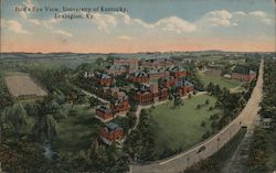 Bird's Eye View, University of Kentucky Lexington, KY Postcard Postcard Postcard