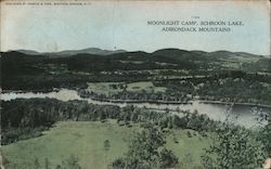 Moonlight Camp, Schroon Lake, Adirondack Mountains Postcard