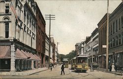 Looking Along Lake Street Elmira, NY Postcard Postcard Postcard