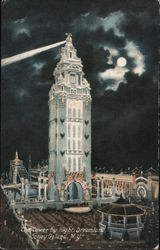 The Tower By Night, Dreamland Postcard