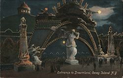 Entrance to Dreamland Postcard