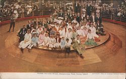 Human Roulette Wheel, Steeplechase Park Postcard