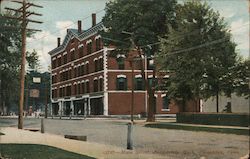 Main Street, Bradstreets Block Postcard