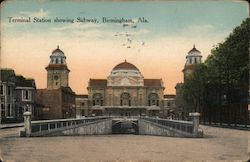 Terminal Station Showing Subway Birmingham, AL Postcard Postcard Postcard