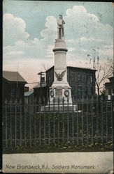 Soldiers Monument New Brunswick, NJ Postcard Postcard Postcard