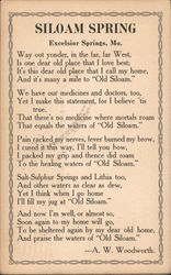 Siloam Spring by A. W. Woodworth Postcard