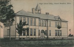 High School Bldg. Postcard