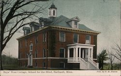 Boys' West Cottage, School for the Blind Postcard