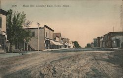 Main Street Looking East Postcard