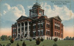 Polk County Court House, Crookston, Minn. Minnesota Postcard Postcard Postcard