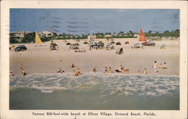 Famous 500-Foot-Wide Beach at Ellinor Village Ormond Beach Florida