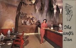 The Wolf's Den - World Famous Wolfies Postcard