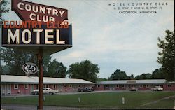 Motel Country Club Crookston, MN Postcard Postcard Postcard