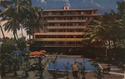 Edgewater Hotel on Waikiki Beach Postcard