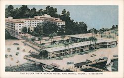 The Buena Vista Beach Hotel and Motel Biloxi, MS Postcard Postcard Postcard