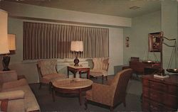 Typical Parlor Suite - The Crestpark Hotel Postcard