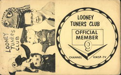 Looney Tuners Club Official Member Channel 9 KMSP-TV Postcard