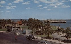 View of Pilgrim House and Plymouth Harbor From Cole's Hill Massachusetts Postcard Postcard Postcard