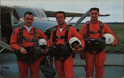 Deland, Florida - Falling Angels - Competing for Membership on U.S. Parachute Team Postcard
